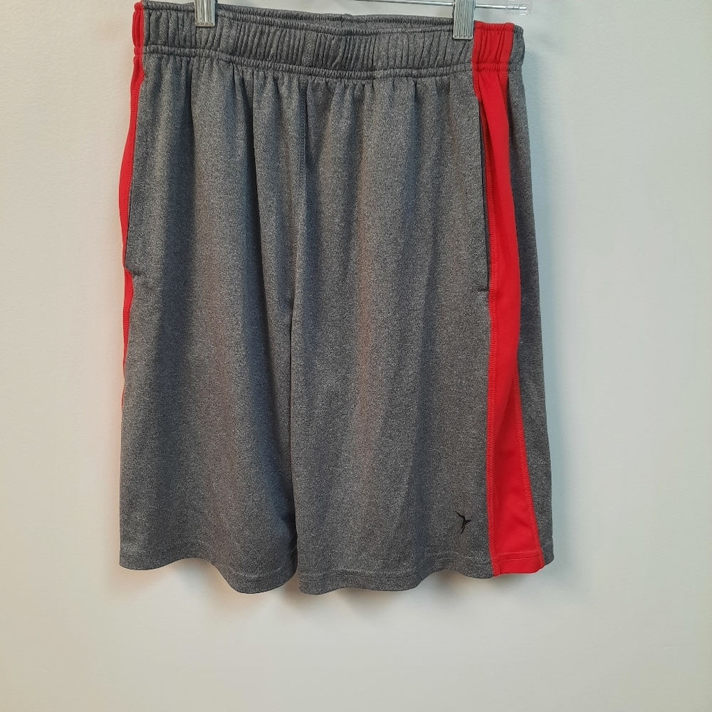Old Navy Active Gray/ Red striped athletic shorts size S